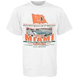 Miami Hurricanes White Home Flag Short Sleeve T-shirt