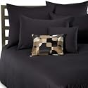 7 PC. SOLID CONTEMPORARY 100% COTTON DUVET SET W/ MATCHING PILLOWS, FULL/QUEEN, MIDNIGHT BLUE
