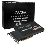 EVGA 03G-P3-1593-AR GTX580 CLASSIFIED HydroCopper 3072MB GDDR5 Graphics Card