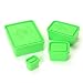 Bento Buddies 2.0 B650-lime X-Large, Large, Medium and Small Dip Lidded Containers, Lime, Set of 4
