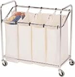 Household Essentials 3024 Four-Bag Commercial Laundry Sorter