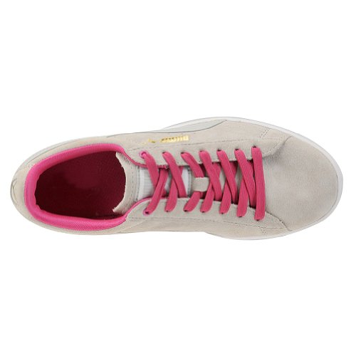 Puma Women's Supersuede Eco Fashion Sneaker,Gray Violet/Raspberry Rose,6 B US