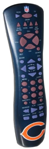 iHip NFRC01CHB NFL Chicago Bears Universal TV Remote - Black/Orange