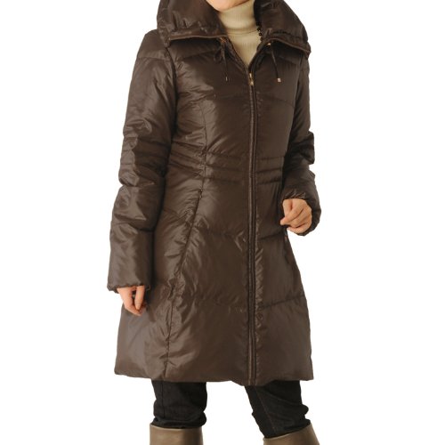 スリムアップ ダウンコート (No 2540 z ) 11号 [ L ] ダークブラウン 〔エースタイル〕 Aastyle