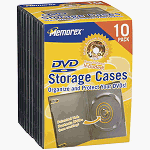 Memorex 32021980 DVD Storage Cases 10 Pack