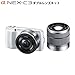 SONY&nbsp;�f�W�^�����J����&nbsp;��&nbsp;NEX-C3&nbsp;�_�u�������Y�L�b�g&nbsp;�z���C�g&nbsp;NEX-C3D/W