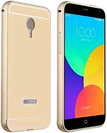 Meizu MX 4 Pro Case, Novana Fashion Metal Frame Slim Bumper Protector Premium Aluminum Thin Luxury Lightweight Shock Proof Skin Housing Case Cover Shell for Meizu MX4 Pro Gold