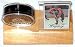 Edmonton Oilers Puck & Wayne Gretzky Card in Wood Base Holder