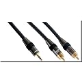 1,50 Meter, 3,5 mm Stereo-Klinke auf 2x Chinch, High-End-Audio-Adapterkabel * HCK  9704 1,5 von profitec�