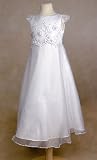 Martha - Satin Dress with Organza Overlay - 8 - 16