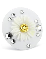 Tarina Tarantino "Classic" White Daisy Cake Mod Ring, Size 6.5