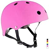 praise スポーツ ヘルメット 子供用 スケボー ジュニアヘルメット 自転車 キッズ こども用 ローラーブレード ブレイブボード 子供乗せ自転車 ピンク S