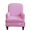 Gingham Skirted Kid's Chair - Pink/ White