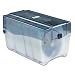 CD/DVD Storage Case with Hinged Lid and Key Lock Holds 150 Discs, Clear