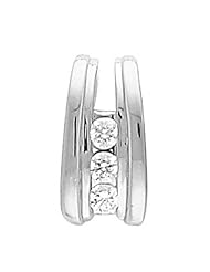 Platinum Diamond Three-Stone Pendant - 0.30 Ct. -- LIFETIME WARRANTY
