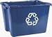 Rubbermaid(R) Computer Paper Collection "We Recycle" Container, 12 1/2 Gallons, 13 1/2in.H x 20in.W x 15in.D, Blue
