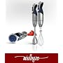 Miallegro 9080 MiTutto 450 Watt, Immersion Hand Blender, Stainless Steel w/ Whisk and Chopper Attachment 5-speed Turbo