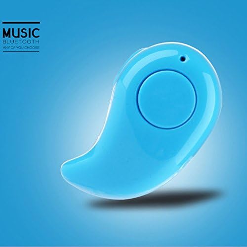 Mini Wireless Bluetooth 4.0 Stereo In-Ear Headset Earphone for iPhone Samsung LG Sony HTC and Other Smartphones Tablets (Blue)