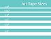Milltown Merchants 1/8 Inch Art Tape - Professional Masking Tape - Low Tack, Low Adhesive Painters Tape - 20 Yards