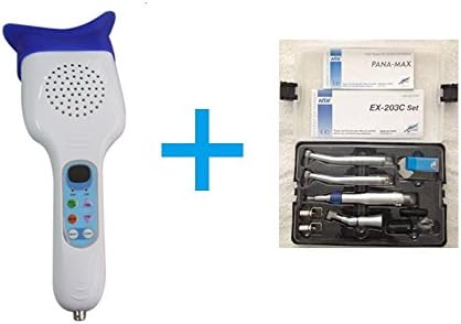 New Style Wrench Type High Low Hand Kit Nsk Style Ex203c + Pana-Max High Speed 4 Holes with Cartridge + Dental Handheld LED Teeth Whitening Bleaching Light Accelerator Lamp 6000mw/cm2 6pcs LED