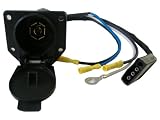 Adapter plug, convert 4 way flat to 7 way RV trailer