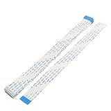 uxcell フレキシブルフラットケーブル 柔軟 フラットケーブル　データケーブル (FFC) 汎用　10本入 32ピン　ホワイト　Bタイプ