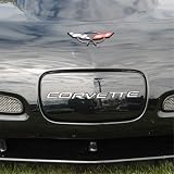 Corvette C5 Front Bumper Letters Insert, Chrome