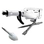 TR Industrial-Grade 4-Piece Electric Demolition Jack Hammer, with 3 SDS Bits - Point, Flat, Scoop Shovel Spade Bit