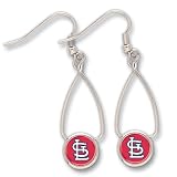 St. Louis Cardinals French Loop Earrings w/Jewelry Card