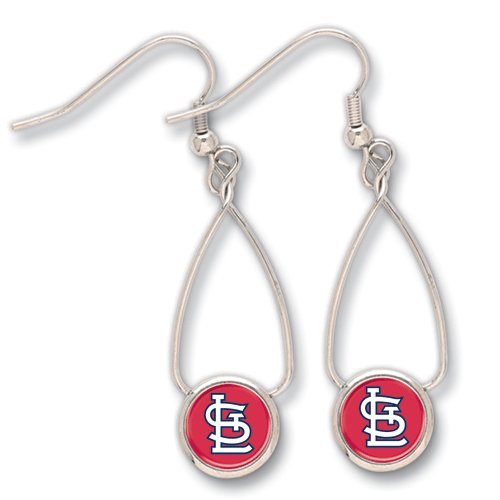 St. Louis Cardinals French Loop Earrings w/Jewelry Card