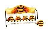 HONEY BEE 3-D Majolica Spice Rack & Jars *NEW*