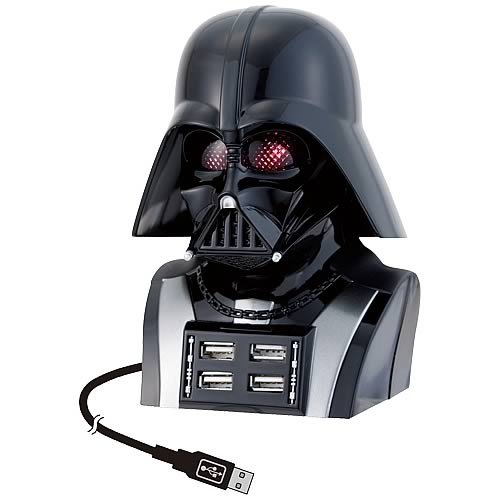 Childrens Toyshop  Toys : Star Wars Darth Vader Collectible USB 4-port Hub