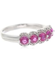 10K White Gold Single Row Diamond Ring (1/6cttw, I-J Color, I2-I3 Clarity), Size 7