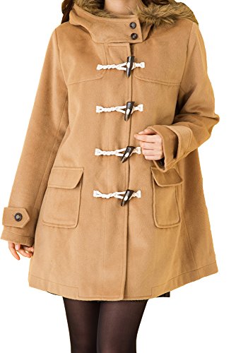 (Goldjapan)ゴールドジャパン 大きいサイズ レディース フード付きダッフルショートコート ワンピースコート ピーコート Aラインコート フレアコート ダッフルコート トレンチコート 可愛い ゆったり Aライン 体型カバー フォーマル パーティー ドレス デート 結婚式 二次会 入学式 入園式 カジュアル エレガント きれいめ XL(2L) 2XL(3L) 3XL(4L) maru-335158