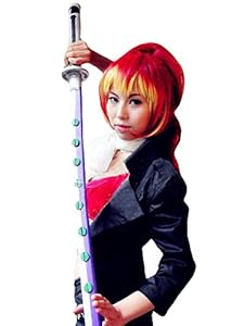 DAYISS Ao No Exorcist Shura Kirigakure Long Straight Curly Cosplay Party Wig