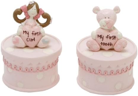 Tracey Russell - My First Curl & Tooth Trinket Boxes, Baby Girl