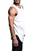 Victorious Solid Color Long Length Curved Hem Tank Top TT47 - WHITE - X-Large - A1D - A8D