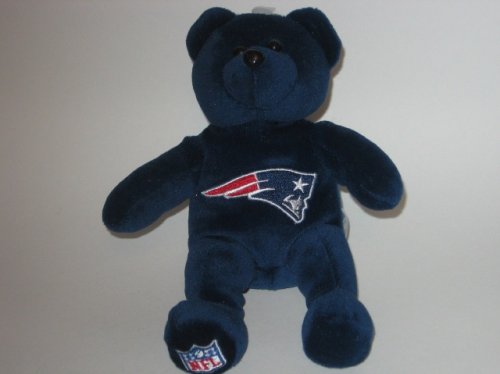 NEW ENGLAND PATRIOTS Team Logo Plush 8 TEDDY BEAR / BEANIE BABY