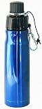 Double Wall vacuum Stainless steel water bottle, BPA Free- Metallic Blue
