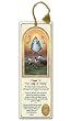 Religious Tassel Bookmark - Caridad Cobre - Laminated with Gold Foil Embossed Medal Design - Appropriate Prayer Included
