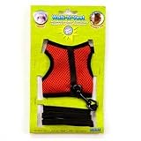 Ware Nylon Walk-N-Vest Small Pet Harness and Leash, Medium?Colors May Vary?