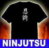 NINJA NINJUTSU SHIRT new ninja tshirt ninjutsu kanji
