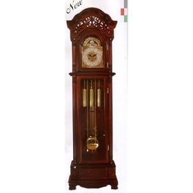 Floral Design GrandFather Clock by Cross