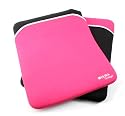 DURAGADGET 15.4 to 16 inch Black & Pink Reversible Neoprene  Laptop notebook Sleeve /Case/ bag/ Cover for Hewlett Packard Compaq  nc8000 (dn889a)
