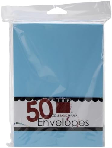 Bazzill Basics A7 Envelopes 50/Pkg-Vibrant Blue