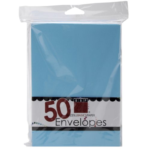 Bazzill Basics A7 Envelopes 50/Pkg-Vibrant Blue