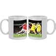 Photo Mugs of Nicklas Bendtner (Arsenal) Darren Purse (Cardiff) from Arsenal FC Prints'