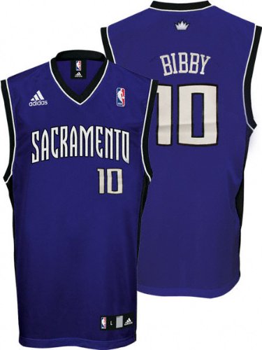 Mike Bibby Sacramento Kings Purple Youth Replica Adidas NBA Jersey