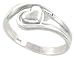 5/16 (8 mm) Sterling Silver High Polished Heart Ring