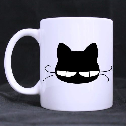 Black Cat Custom White Mug